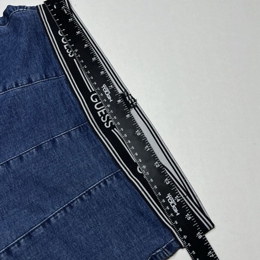 GUESS Skinny Jeans Elastic Waist Blue Stretch Denim Women's Size XL X Large - Picture 5 of 7